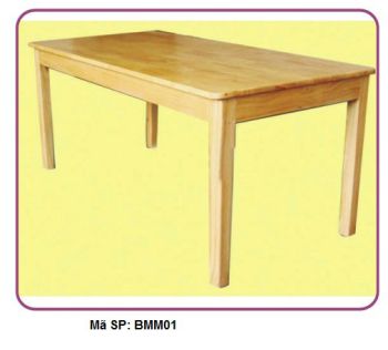 Bàn gỗ chữ nhật